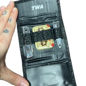 Vintage TWA Trans World Airlines Amenity Grooming Kit Unused Complete Set